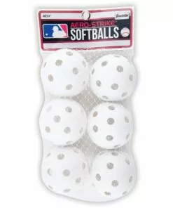 Franklin MLB 90mm Plastic Softballs - 6 pack