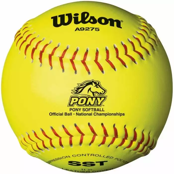 Wilson A9275 PONY Polycore 11" Softball - 1 Dozen 1 Wilson A9275 PONY Polycore 11" Softball - 1 Dozen