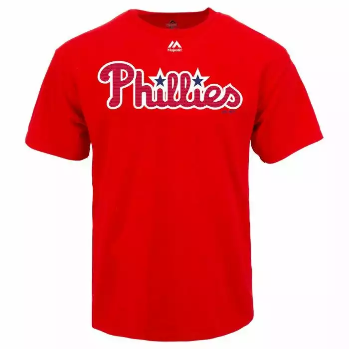 Philadelphia Phillies Majestic Cool Base Evolution Adult T-Shirt 1 Philadelphia Phillies Majestic Cool Base Evolution Adult T-Shirt