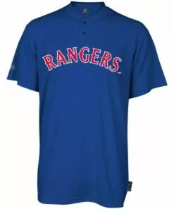 Texas Rangers Majestic MLB Cool Base 2-Button Replica Adult Jersey