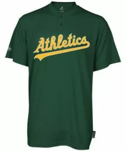 Oakland Athletics Majestic Coolbase Two Button Youth Jersey