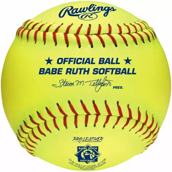 Rawlings PX2RYLBR 12" Babe Ruth Fastpitch Softball - 1 Dozen 1 Rawlings PX2RYLBR 12" Babe Ruth Fastpitch Softball - 1 Dozen