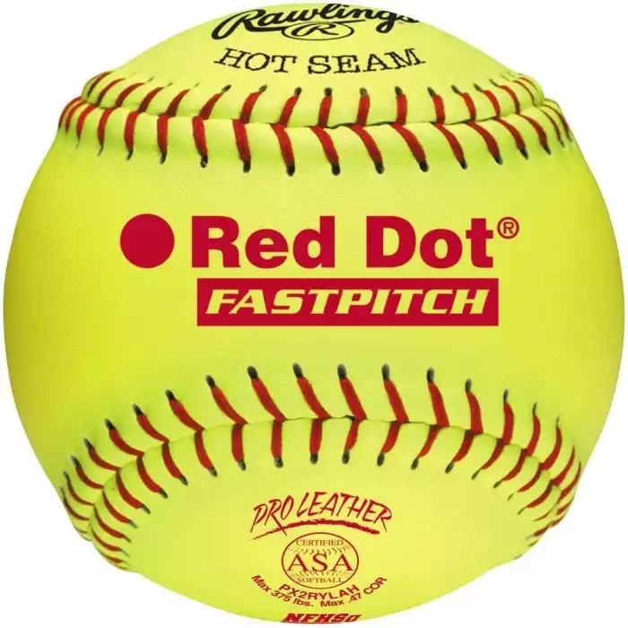 Rawlings ASA/NFHS Red Dot 12" Softball - 1 Dozen 1 Rawlings ASA/NFHS Red Dot 12" Softball - 1 Dozen