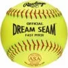 Rawlings ASA Dream Seam 11" Synthetic Softball - Dozen