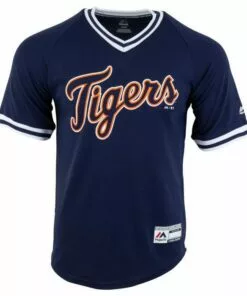 Detroit Tigers Majestic Cool Base V-Neck Youth Jersey