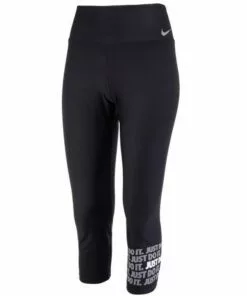 Nike Power Women's Training Crop Pants - Black/White/Grey