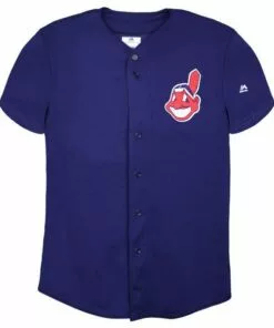 Cleveland Indians Majestic Cool Base Pro Style Youth Jersey