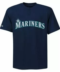 Majestic Two-Button Seattle Mariners Youth Jersey