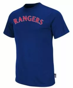 Majestic Cool Base Crewneck Replica Youth Jersey - Texas Rangers