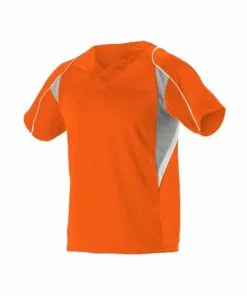 Alleson 529 Two-Button Henley Adult Baseball Jersey -Women Fastpitch Softball Equipment shop 885030912864