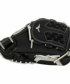 Mizuno MVP Prime 12" Fastpitch Softball Glove - Black/Silver -Women Fastpitch Softball Equipment shop mizuno fastpitch softball glove mvp prime 12 blk sil 2019 inset3