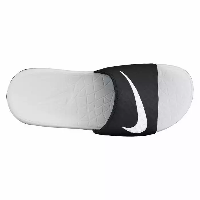Nike Women's Benassi Solarsoft Slide 2 Sandal - Black/White 6 Nike Women's Benassi Solarsoft Slide 2 Sandal - Black/White - Image 6