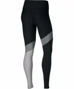 Nike Power Training Women's Tights - Black/Grey -Women Fastpitch Softball Equipment shop nike undergarmets power training tights wmn blk gry inset2