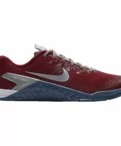 Nike Metcon 4 Women's Premium Training Shoes - Gym Red/Metallic Silver/Gym Blue/White -Women Fastpitch Softball Equipment shop nike womens footwear metcon 4 premium training shoes 924594 604 inset4