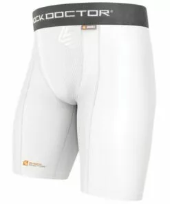 Shock Doctor 220 Core Compression Youth Shorts w/Cup Pocket -Women Fastpitch Softball Equipment shop shock doctor apparel jocks core compression shorts cup pocket youth
