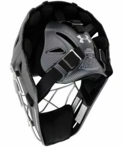 Under Armour Pro Matte Carbon Adult Catcher's Helmet 12 Under Armour Pro Matte Carbon Adult Catcher's Helmet -Women Fastpitch Softball Equipment shop under armour baseball catchers gear uahg2 acarb catching helmet matte carbon adult inset4