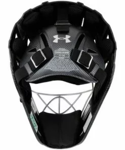 Under Armour Pro Matte Carbon Adult Catcher's Helmet 13 Under Armour Pro Matte Carbon Adult Catcher's Helmet -Women Fastpitch Softball Equipment shop under armour baseball catchers gear uahg2 acarb catching helmet matte carbon adult inset5