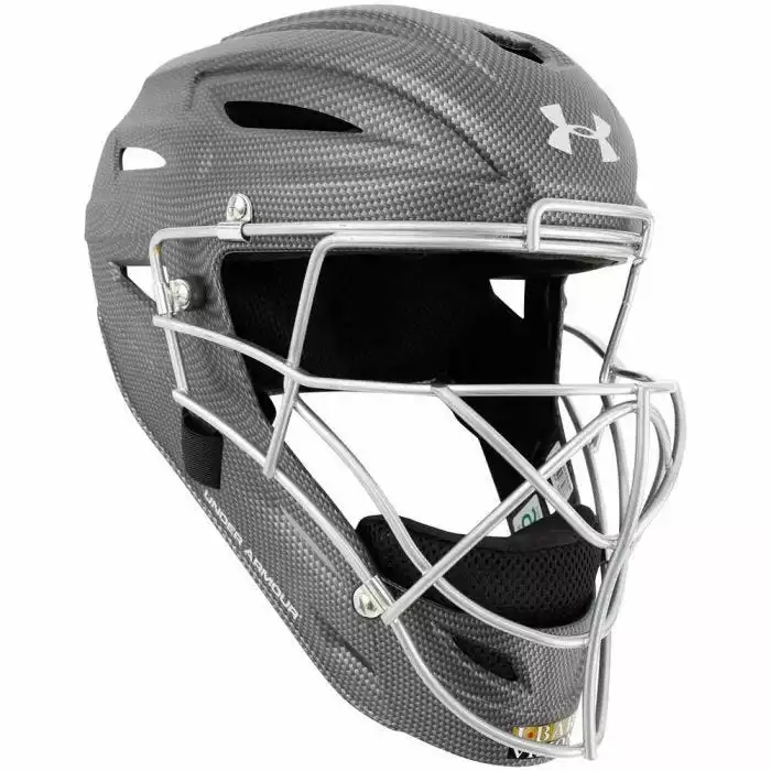 Under Armour Pro Matte Carbon Adult Catcher's Helmet 2 Under Armour Pro Matte Carbon Adult Catcher's Helmet - Image 2